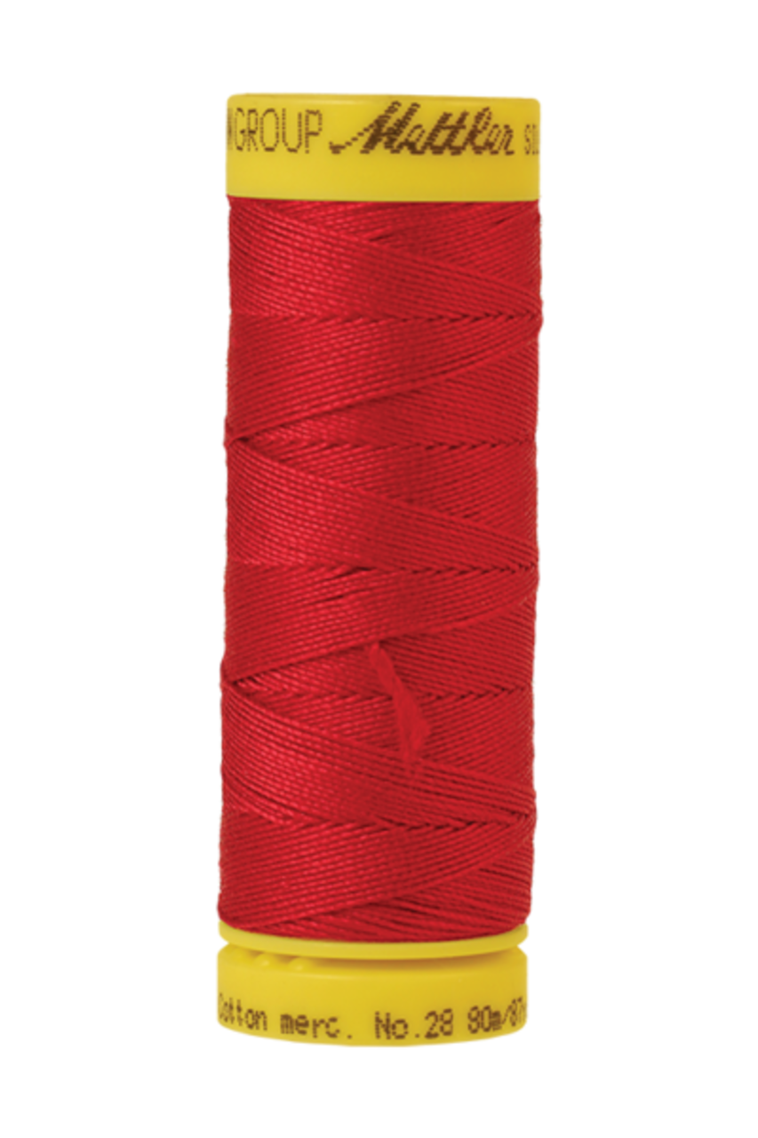 Country Red (9128-0504) | Silk-Finish Cotton 28wt (80M / 87Y) | Mettler Thread
